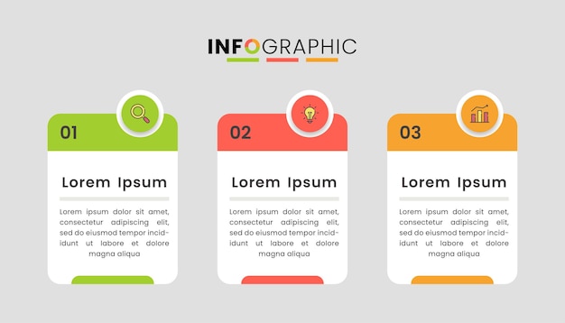 Business infographic template design for presentation