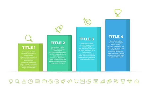 Progettazione del modello di infografica aziendale