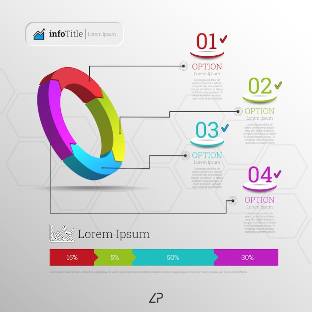 Business infographic template elements