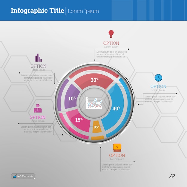 비즈니스 infographic 템플릿 요소