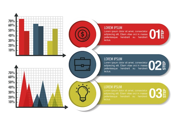 Icone del modello di business infographic