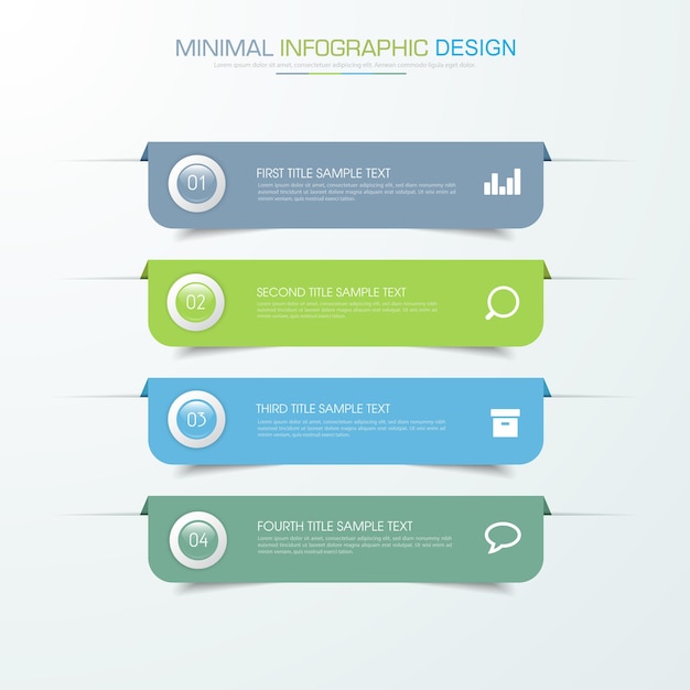 Disegno vettoriale del modello di infografica aziendale