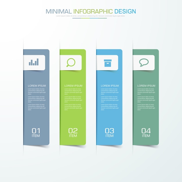 Disegno vettoriale del modello di infografica aziendale