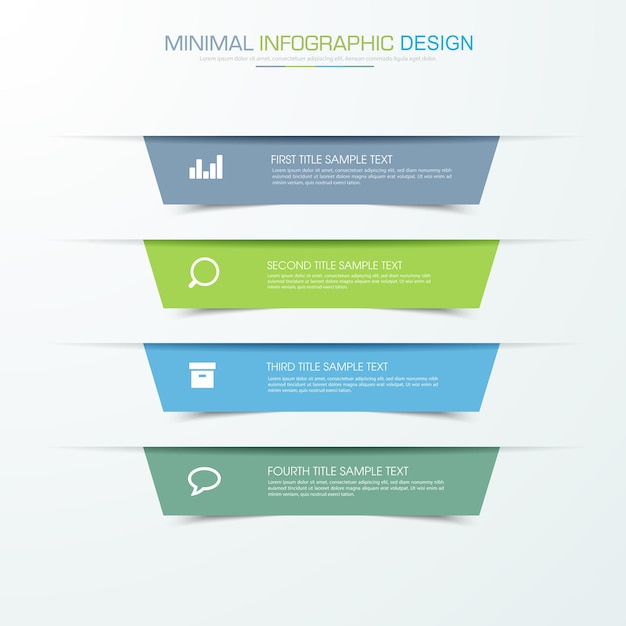 Disegno vettoriale del modello di infografica aziendale