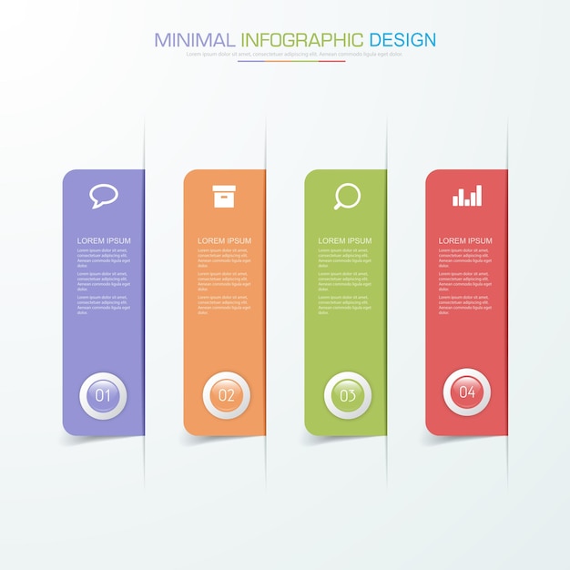 Vector business infographic template vector design