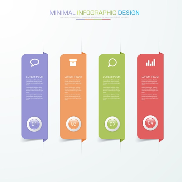 Business infographic template vector design