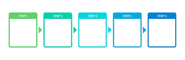 Business infographic template with numbers 5 steps or options Vector illustration