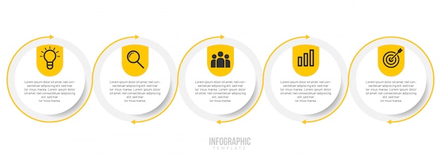 비즈니스 infographic 템플릿