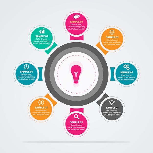 벡터 비즈니스 infographic 템플릿