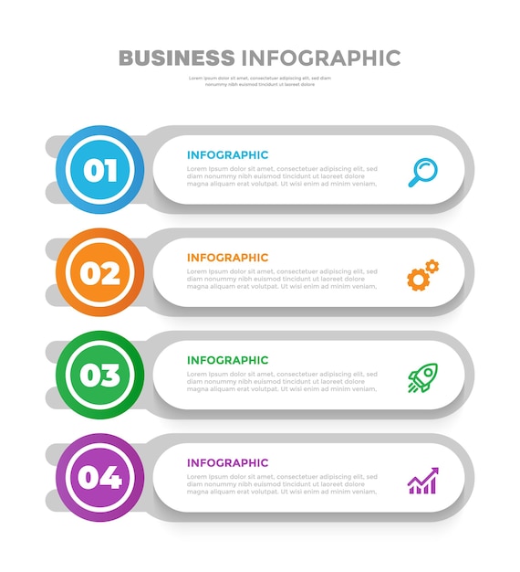 Business infographic template