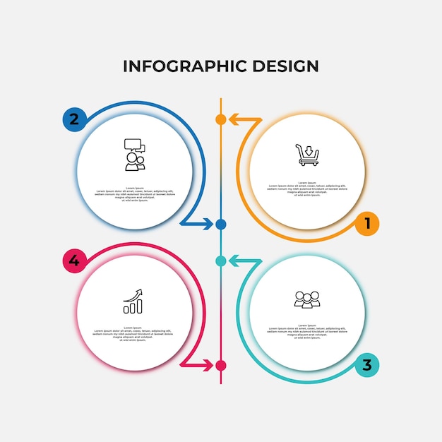 비즈니스 infographic 템플릿