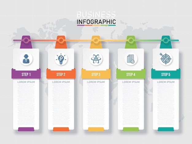 Business infographic template.