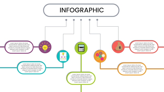 비즈니스 infographic 템플릿