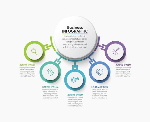 Business infographic template