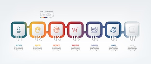 Modello di infografica aziendale