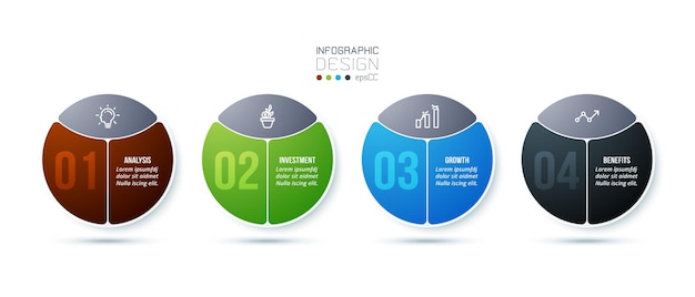 Modello di infografica aziendale