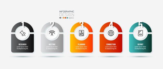 Business infographic template