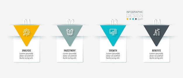 Modello di infografica aziendale