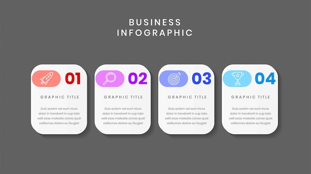 Business infographic template