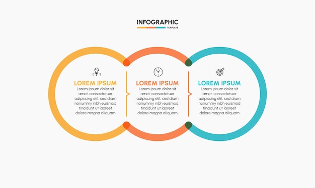 Business infographic timeline icons designed for abstract background template