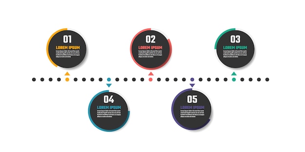 Business infographic vector design, information