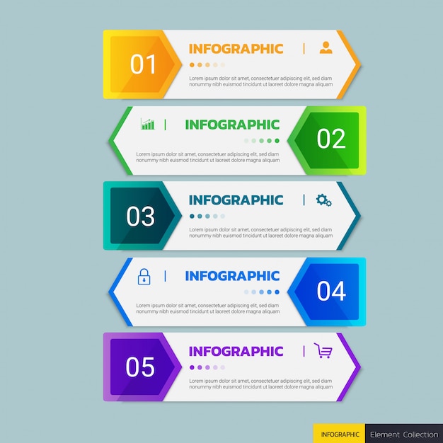 Modello di progettazione infografica di affari