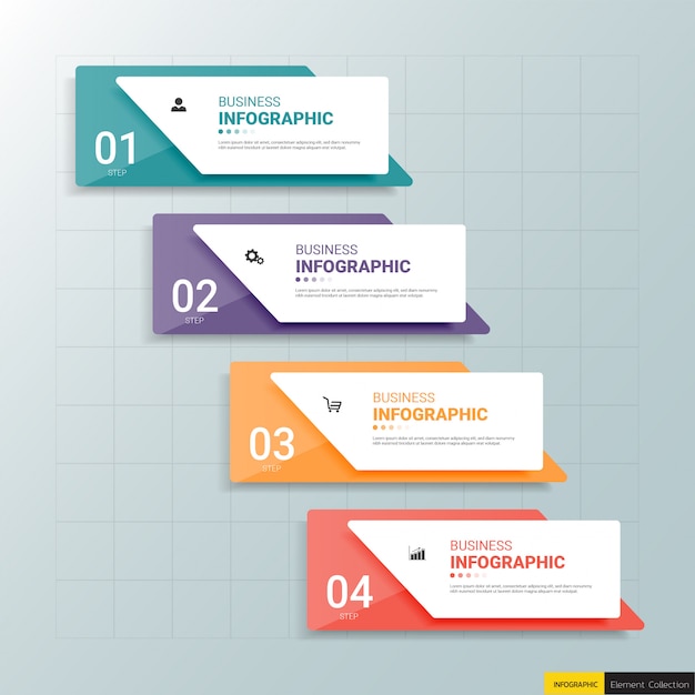 Business infographics design template