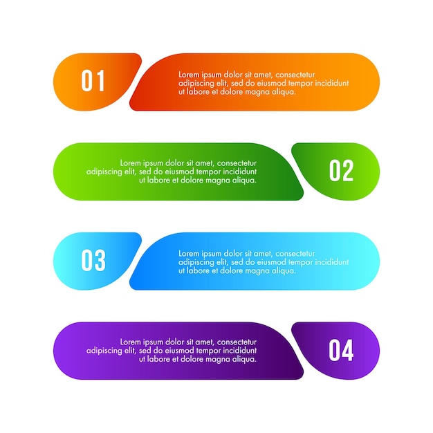 Business infographics design vector can be used for workflow layout, diagram, annual report, web design. business concept with 4 options, steps or processes.