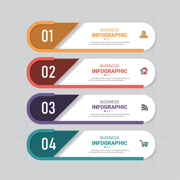 Business infographics elements template.