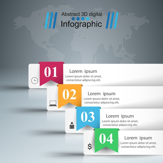 Business Infographics origami style Vector illustration.