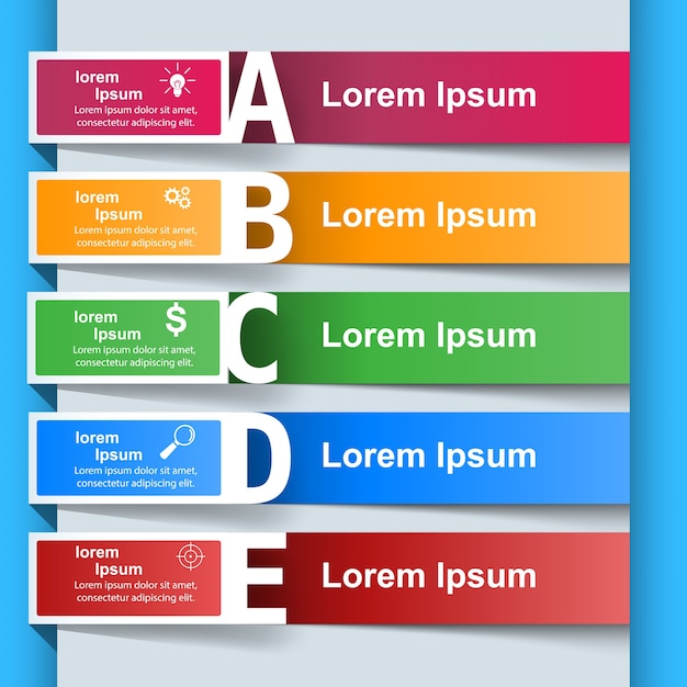 Business infographics origami style