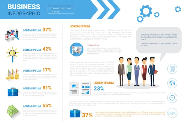 Business infographics set