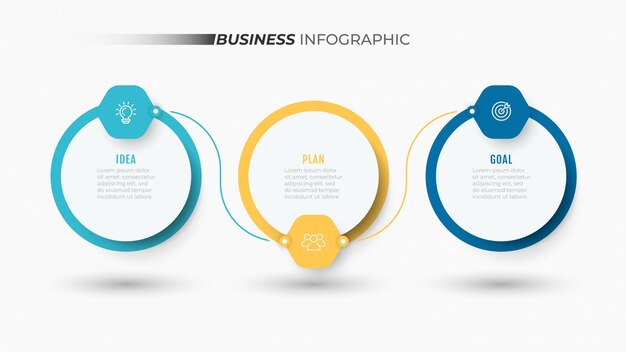 Modello di affari infografica