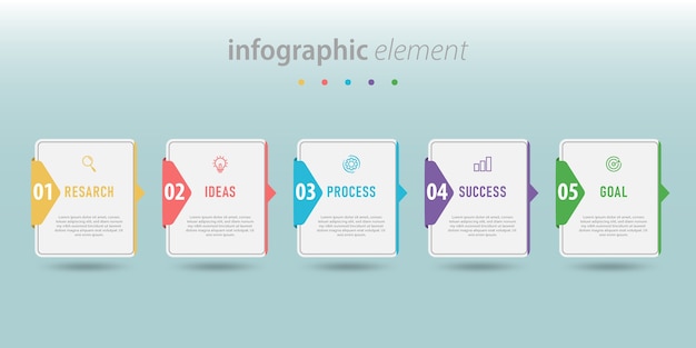 Modello di infografica aziendale