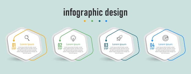 Modello di infografica aziendale