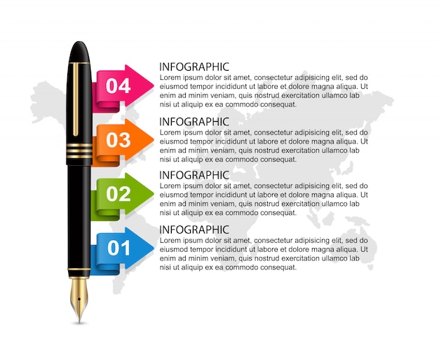 Business infographics template.