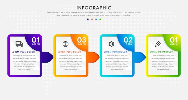 Шаблон бизнес инфографики