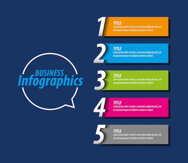 Business infographics template