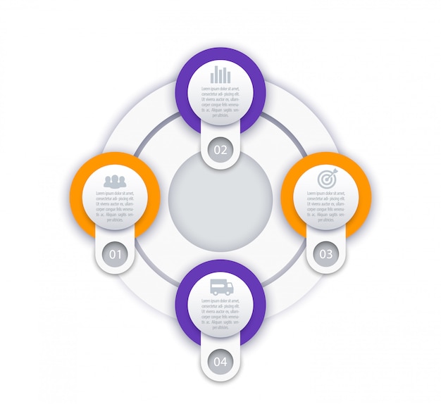 Vettore di infografica di affari