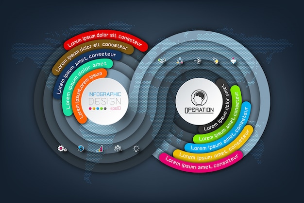 Vettore infografica aziendale