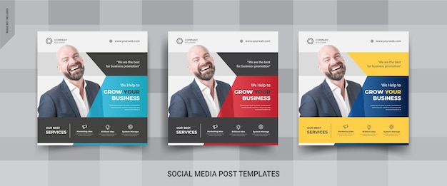 Business Instagram post feed template design