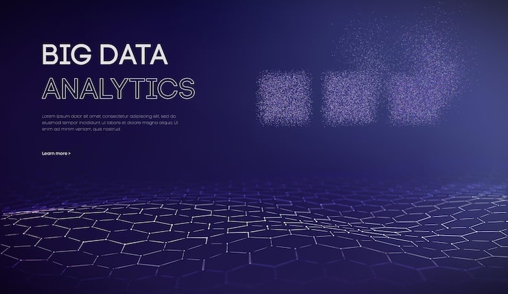Vector business inteligence technology background. binary code algorithms deep learning. virtual reality analysis. data science learning machine. artificial intelligence data research and automation.