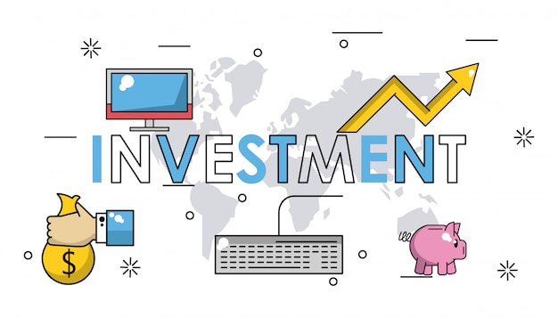 Vector business investment banner