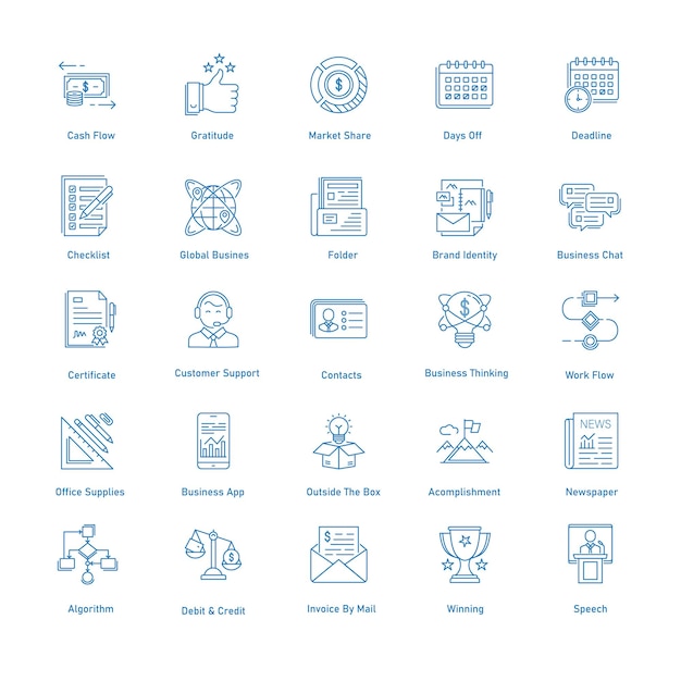 Business Investment Strategy Vector Icon Design Pack