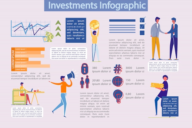 Business investments infographics template