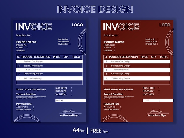 Business invoice form template Invoicing quotes money bills or price invoices and payment