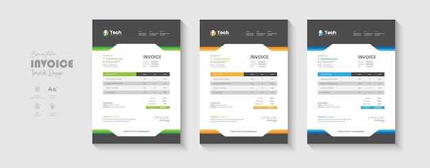 Business Invoice Template Design