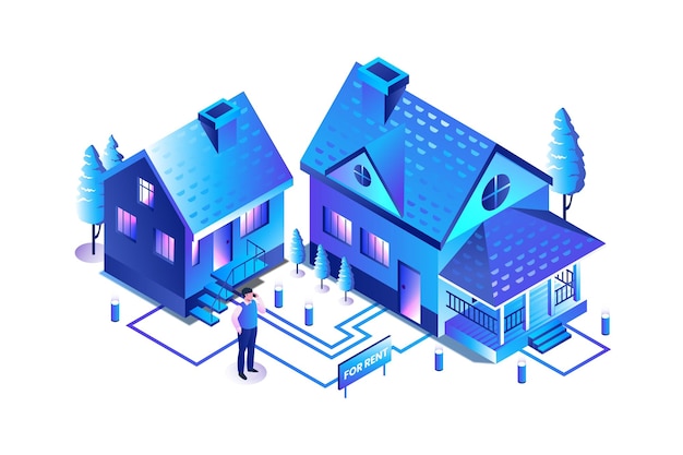 Vector business isometric vector concept