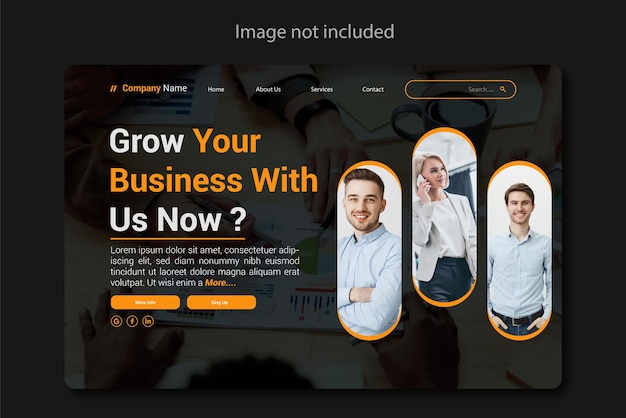 Business Landing Page Template Design