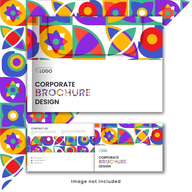 Business landscape brochure report and magazine creative design